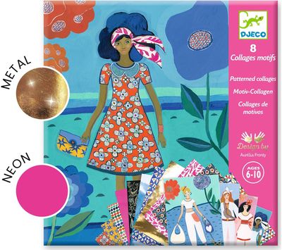 Kūrybinis rinkinys DJECO Patterned collageskoliažai, mados tendendcijos