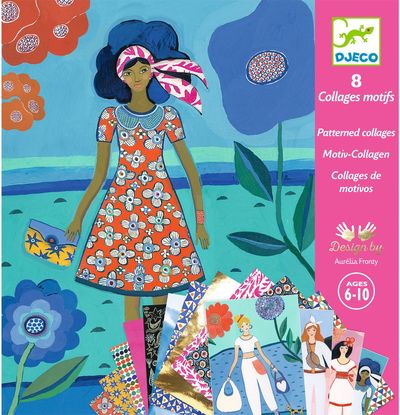 Kūrybinis rinkinys DJECO Patterned collageskoliažai, mados tendendcijos