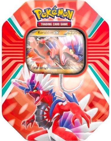 Kortelės Pokemon TCG: Paldea Legends Tin, įv. rūšių