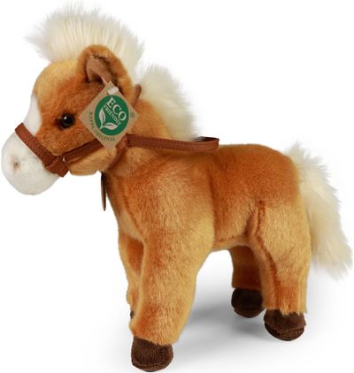 Pliušinis žaislas rudas arkliukas 30 cm ECO-FRIENDLY