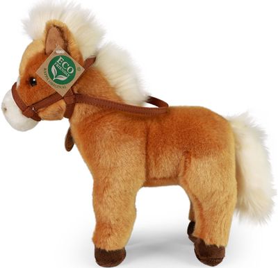 Pliušinis žaislas rudas arkliukas 30 cm ECO-FRIENDLY