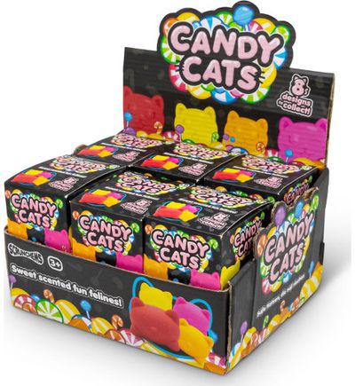 Antistresinis žaislas SCRUNCHEMS CANDY CATS įv. rūšys