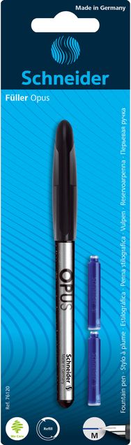 Plunksnakotis SCHNEIDER Opus M, + 2 kapsulės, įv. rūšių, bl.