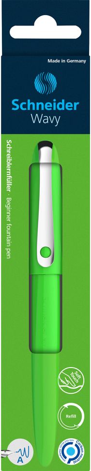 Plunksnakotis SCHNEIDER Wavy A, žalios sp., bl.