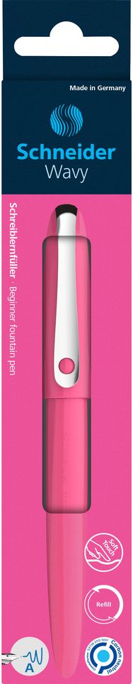 Plunksnakotis SCHNEIDER Wavy A, rožinės sp., bl.
