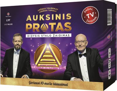 Stalo žaidimas AUKSINIS PROTAS. DIDYSIS STALO ŽAIDIMAS. GERIAUSI 10-MEČIO KLAUSI MAI