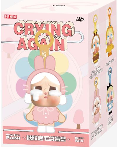 Vinilinė - pliušinė lėlė POP MART CRYBABY Crying Again Series-Vinyl Face Plush B lind Box, įv. rūšys