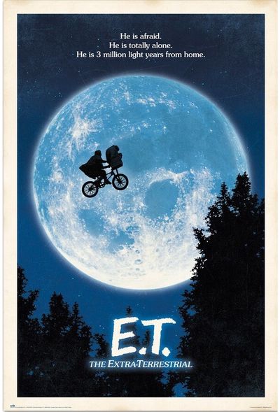 Plakatas E.T. the Extra-Terrestrial, 61 x 91,5 cm