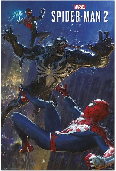 Plakatas SPIDER-MAN 2 Spideys vs venom, 61 x 91,5 cm