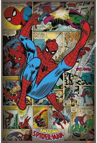 Plakatas MARVEL COMICS Spider man ret, 61 x 91,5 cm