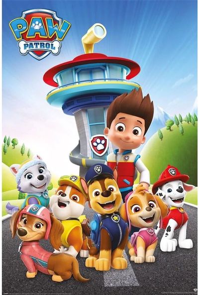 Plakatas PAW PATROL Ready for action, 61 x 91,5 cm