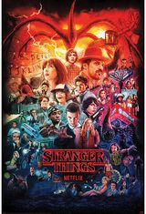Plakatas STRANGER THINGS Seasons montage, 61 x 91,5 cm
