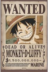 Plakatas ONE PIECE Wanted luffy, 61 x 91,5 cm