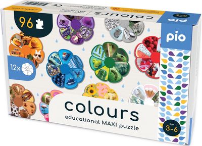 Lavinamoji dėlionė PIO COLOURS (anglų kalba)