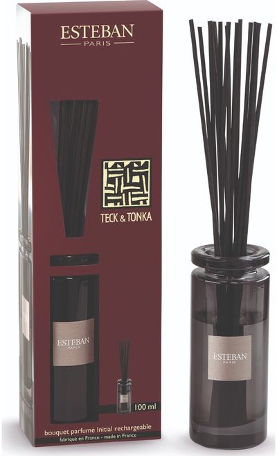 Namų kvapas ESTEBAN Teck & Tonka, 100 ml, su lazdelėmis