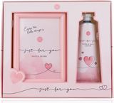 Dovanų rinkinys JUST FOR YOU (rankų kremas+ nuotraukų rėmelis), 60 ml + 7,5x11 c m nuotraukai