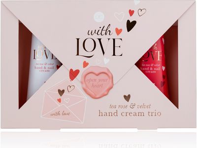 Rankų kremų rinkinys WITH LOVE, 3x60 ml