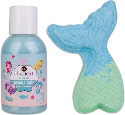 Vonios rinkinys MAGICAL UNICORN & MERMAID (vonios putos+vonios burbulas), įv,rūš ys, 100ml+110g/90g