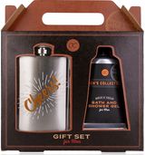 Dovanų rinkinys MEN'S COLLECTION (dušo želė+metalinė gertuvė), 60ml+115ml