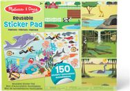 MELISSA & DOUG Daugkartinio naudojimo lipdukų knygelė Gyvūnai ir jų namai
