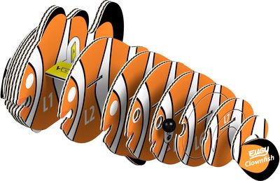 EUGY 3D kartoninis modelis Jūrų klounas