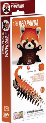 EUGY 3D kartoninis modelis Raudonoji panda