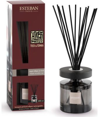 Namų kvapas ESTEBAN Teck & Tonka, 200 ml, su lazdelėmis