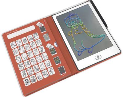Piešimo planšetė KIDYWOLF KIDYDRAW-MINI, raudona