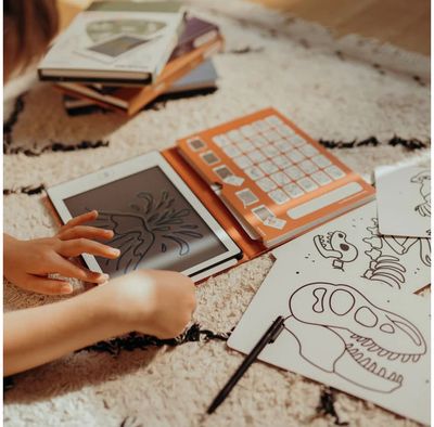Piešimo planšetė KIDYWOLF KIDYDRAW-MINI, raudona