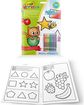Kūrybinis rinkinys CRAYOLA Colour & Shape veiklos knyga ir kreidelės 8 vnt.