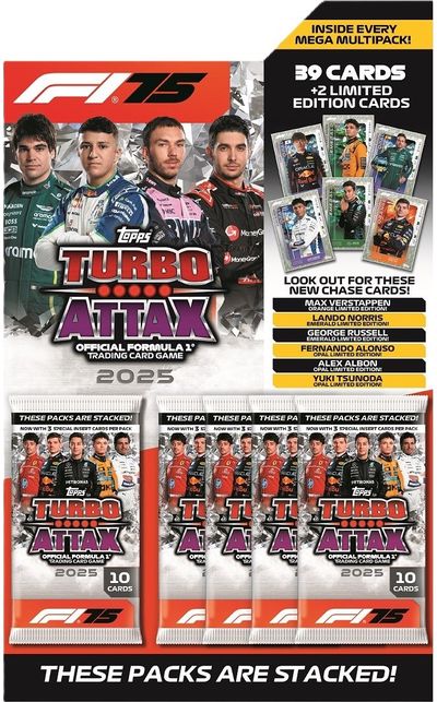 Kolekcinės kortelės TOPPS Formula 1 2025 Turbo Attax - Mega Multipack