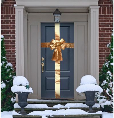 Durų kaspinas, 33 x 42 cm, auksinės sp.