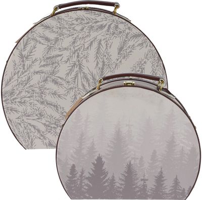 Kalėdinis dekoratyvinis lagaminėlis, 2 vnt.