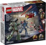 LEGO Super Heroes Geležinis žmogus ir Karo mašina prieš „Hammer“ dronus