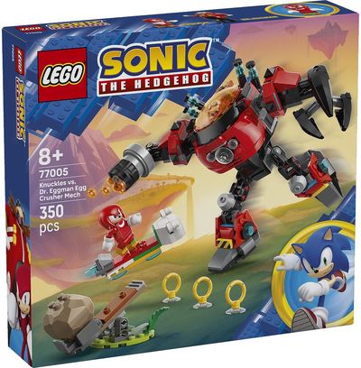 LEGO Sonic the Hedgehog Knuckles prieš Dr. Eggman robotą Egg Crusher 77005