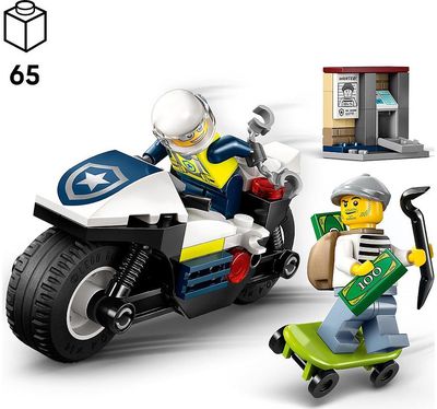 LEGO City Policijos motociklo gaudynės