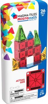 MAGNA-TILES MICROMAGS Kelioninis konstruktorius, 26 det.