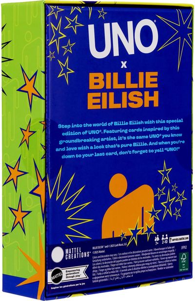 Kortų žaidimas UNO BILLIE EILISH