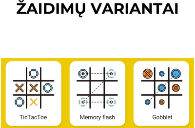 GIIKER TIC-TAC-TOE interaktyvi konsolė susikaupimui ir atminčiai gerinti, ROŽINĖ