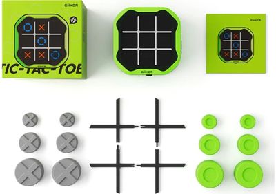 GIIKER TIC-TAC-TOE interaktyvi konsolė susikaupimui ir atminčiai gerinti, ŽALIA