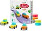 Modelinas HEY CLAY Eco Cars with Wheels, 6 vnt.