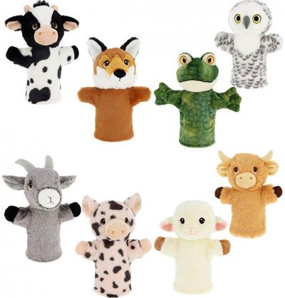 Žaislas ant rankos KEEL TOYS Farm Animals, 27 cm, įv. rūšių