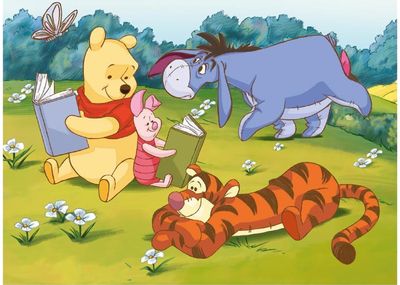 Kubelių dėlionė DINO Winnie The Pooh And Friends, 12 vnt.