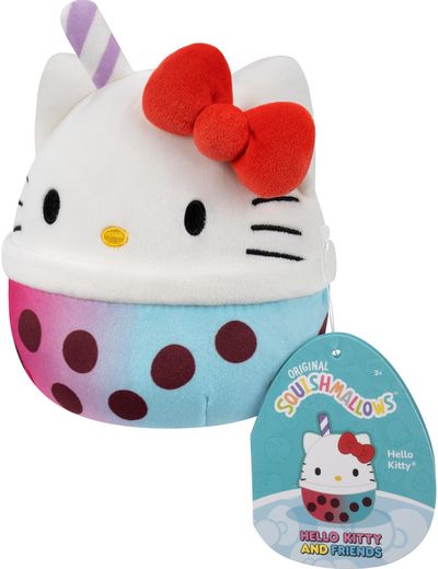 SQUISHMALLOWS HELLO KITTY Mystery Squad W25 paslaptingas pliušinis gyvūnėlis, 12