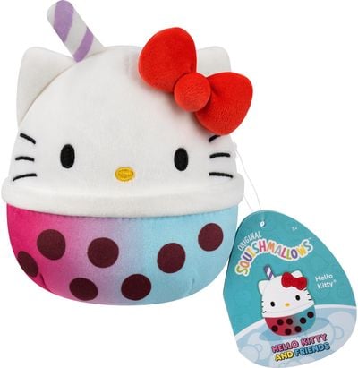 SQUISHMALLOWS HELLO KITTY Mystery Squad W25 paslaptingas pliušinis gyvūnėlis, 12