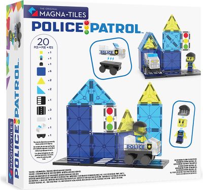 MAGNA-TILES Magnetinis konstruktorius Policijos patrulis, 20 det.