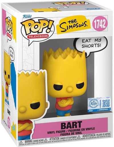 FUNKO POP! Vinilinė figūrėlė: The Simpsons - Bart (Eat My Shorts!)