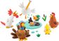 Modelinas HEY CLAY Farm Birds Selection 2, 6 vnt.