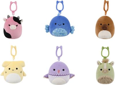 SQUISHMALLOWS W25 Prisegamas pliušinis žaislas, 8 cm