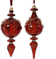 Kalėdinis žaisliukas, stiklinis, 2 rūšių